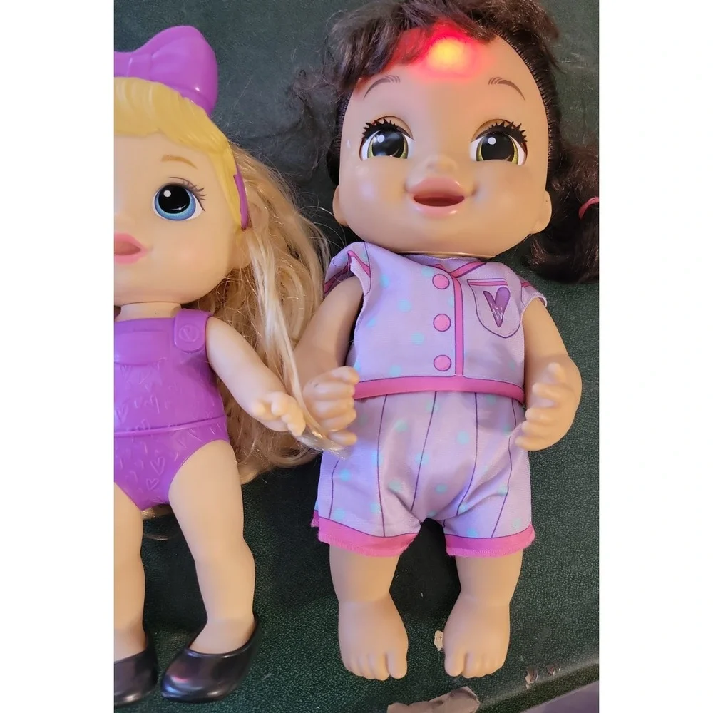 Baby Alive LULU ACHOO Baby Doll  SNEEZES COUGHS + Extra Doll Lot